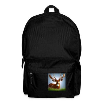 Deer in the Grass - Backpack - black - Front