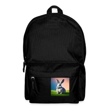 Rabbit in Sunset - Backpack - black - Front