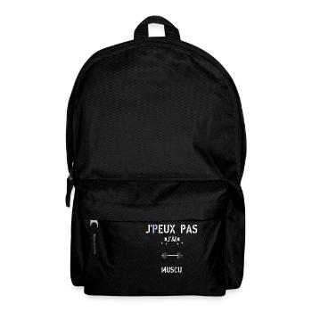 J Peux Pas J Ai Muscu - Sac à dos - noir - Devant