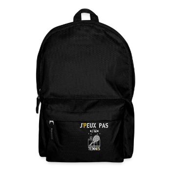 J peux pas j ai Tennis - Sac à dos - noir - Devant
