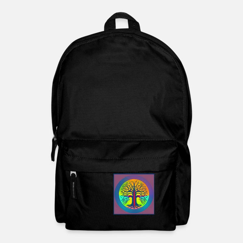 Arbre de vie flashy - Sac à dos - noir
