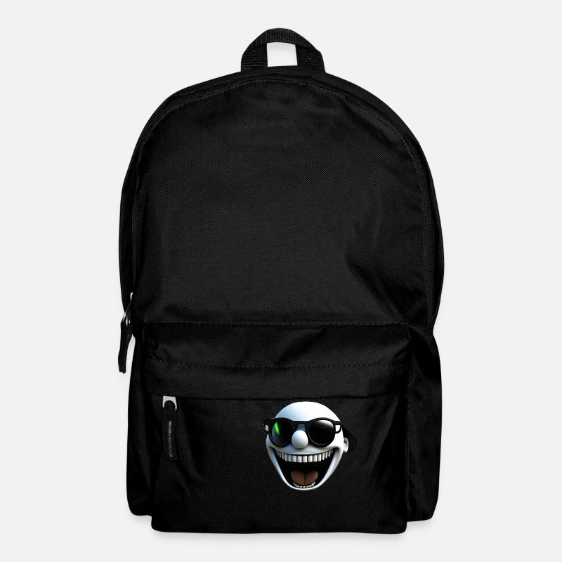 Lachendes Gesicht - Rucksack - Schwarz