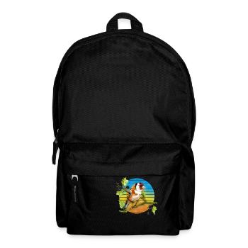 Colorful bird - Backpack - black - Front