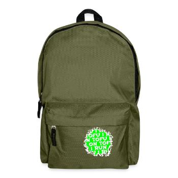 végétarien blague anniversaire plante go vegan légume - Sac à dos - vert olive - Devant