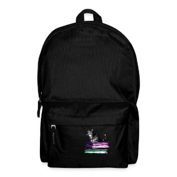 Read Books Cat Domestic Cat Cat Book Kitten - Backpack - black - Front