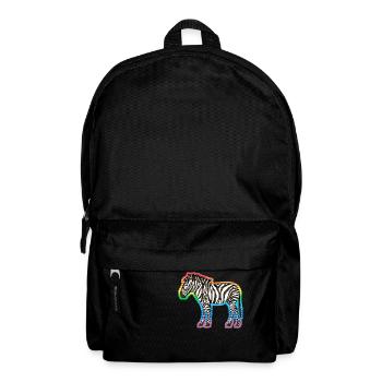Zebra - Rucksack - Schwarz - Vorne