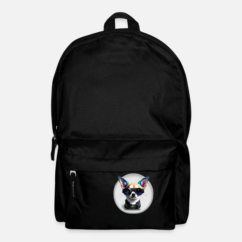 Chihuahua futuristic - Backpack - black