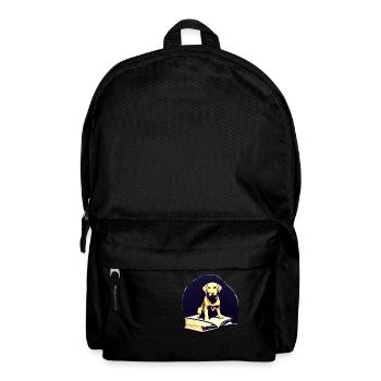 Dogs Read Dog Owner Dog Books Labrador Book - Backpack - black - Front