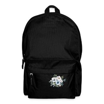 Blumen Rosen Aquarell - Rucksack - Schwarz - Vorne