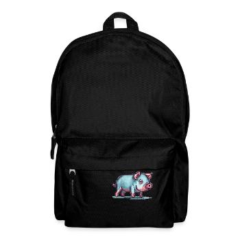 Ein tolles Hausschein in 8 Bit Pixel Look - Rucksack - Schwarz - Vorne