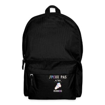 J Peux pas j ai running - Sac à dos - noir - Devant