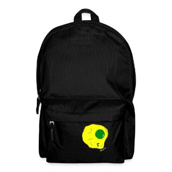 FRIED EGG Green yellow, Martina v.tresmoscas - Backpack - black - Front
