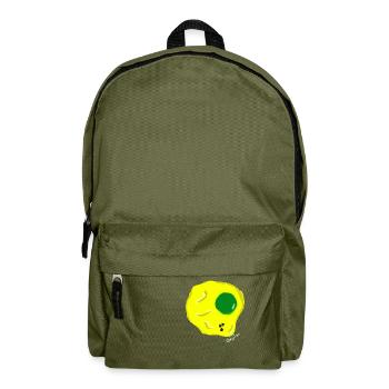 FRIED EGG Green yellow, Martina v.tresmoscas - Backpack - olive green - Front