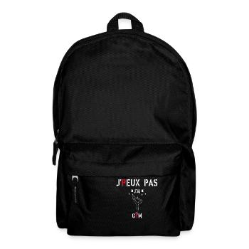 J Peux Peux Pas J Ai Gym - Sac à dos - noir - Devant