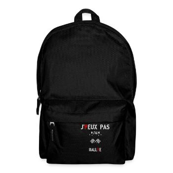 J peux pas j ai rallye - Sac à dos - noir - Devant
