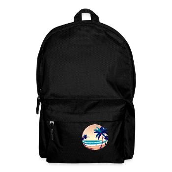 Palmier d’été Soleil Soleil Palmier Cadeau - Sac à dos - noir - Devant