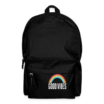 Good Vibes Regenbogen - Rucksack - Schwarz - Vorne