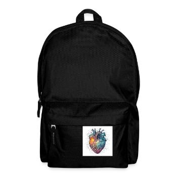 Cœur créatif pour la journée de valetnine - Sac à dos - noir - Devant