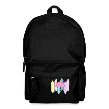 Niedliche Wolke im pastellfarbenen Regenbogen - Rucksack - Schwarz - Vorne