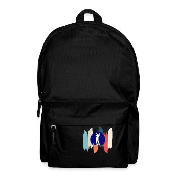 Retro-Regenbogengolf - Rucksack - Schwarz - Vorne