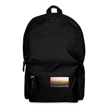 Morning glowing light on the summits of Kisavos - Backpack - black - Front
