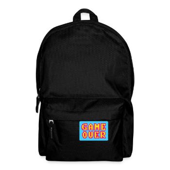 Game Over retrogaming vintage pixels - Backpack - black - Front