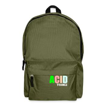 Acid-Trance-Zitat - Rucksack - Olivgrün - Vorne