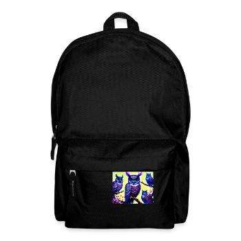 Eule - Rucksack - Schwarz - Vorne
