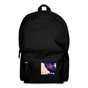 Eule - Rucksack - Schwarz - Vorne