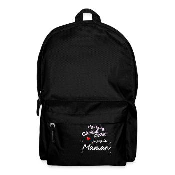 Maman parfaite idéale géniale cadeau - Sac à dos - noir - Devant