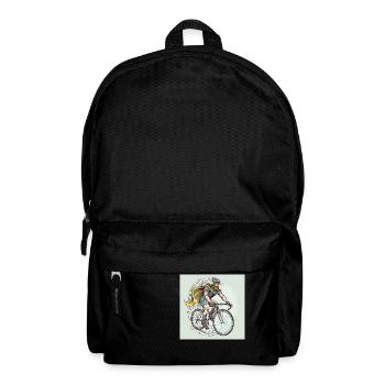 Road Warrior - Vikinger Krieger Rennradfahrer - Rucksack - Schwarz - Vorne
