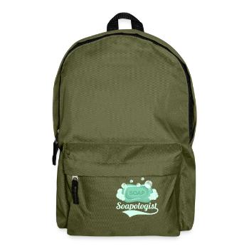 Savonologue Savonnier Fabrication de savon - Sac à dos - vert olive - Devant