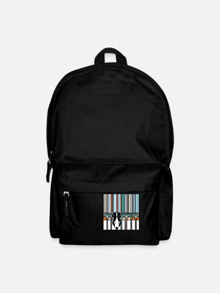 Pop-Art-Bär - Rucksack - Schwarz