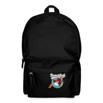 Schönes walisisches rotes Drachenlogo - Rucksack - Schwarz - Vorne
