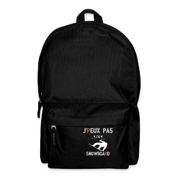 J Peux Pas J ai Snowboard - Sac à dos - noir - Devant