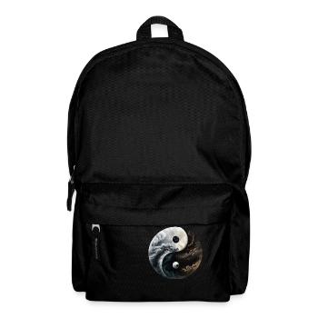 Ying Yang Motiv - Rucksack - Schwarz - Vorne