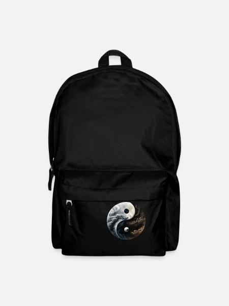 Ying Yang Motiv - Rucksack - Schwarz