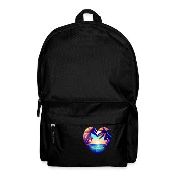 Summer Vacation Palm Island Sun Palm Beach - Backpack - black - Front