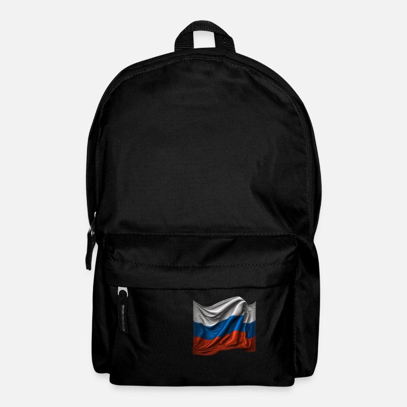 Russland Russische Flagge - Rucksack - Schwarz