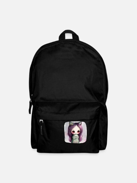 Cat Cat Girl - Fantaisie - Sac à dos - noir