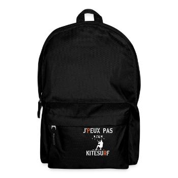 Je peux pas j ai kitesurf - Sac à dos - noir - Devant
