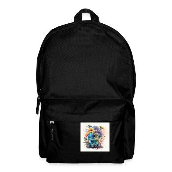 Dino Design - Rucksack - Schwarz - Vorne