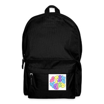 STAY WEIRD - Rucksack - Schwarz - Vorne