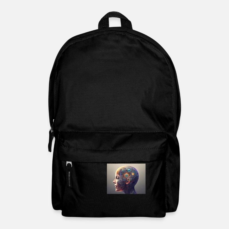 Mechanischer Kopf - Rucksack - Schwarz