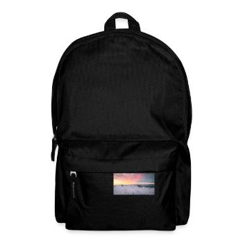 Colorful sunset on Mt Parnassus in Greece - Backpack - black - Front