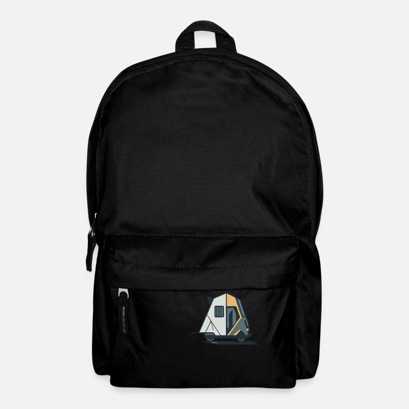 Geometric Camper Van - Backpack - black