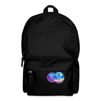 Plages violettes - Sac à dos - noir - Devant