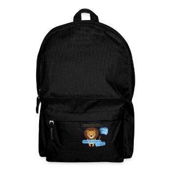 Tschüß Kita - Schulkind - Rucksack - Schwarz - Vorne