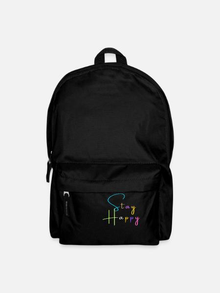 stay happy - Backpack - black