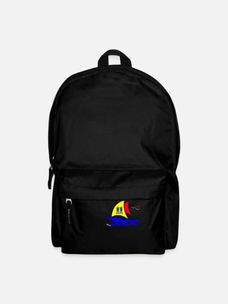 Segelboot Gruissan Occitanie - Rucksack - Schwarz